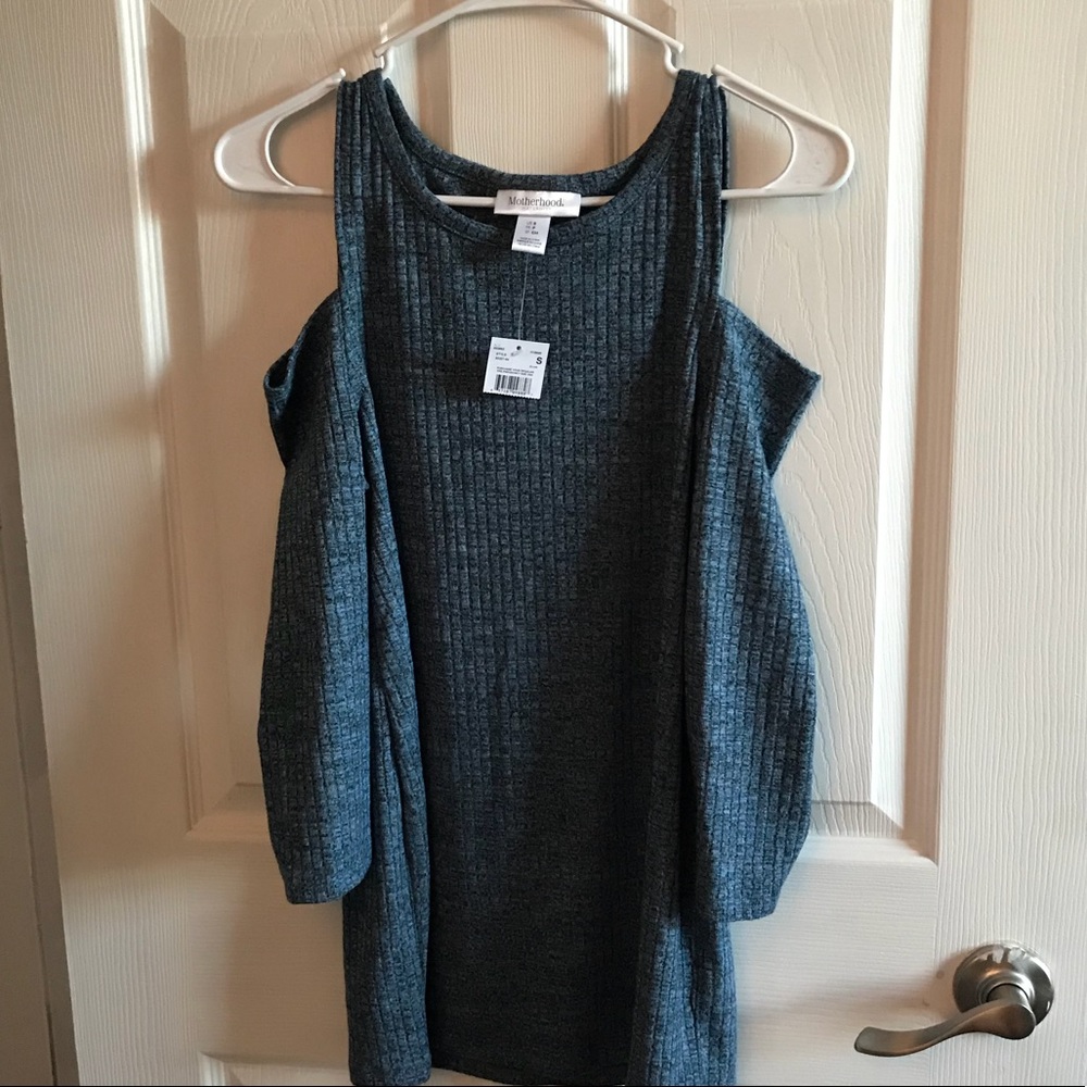 Motherhood maternity cold shoulder sweater